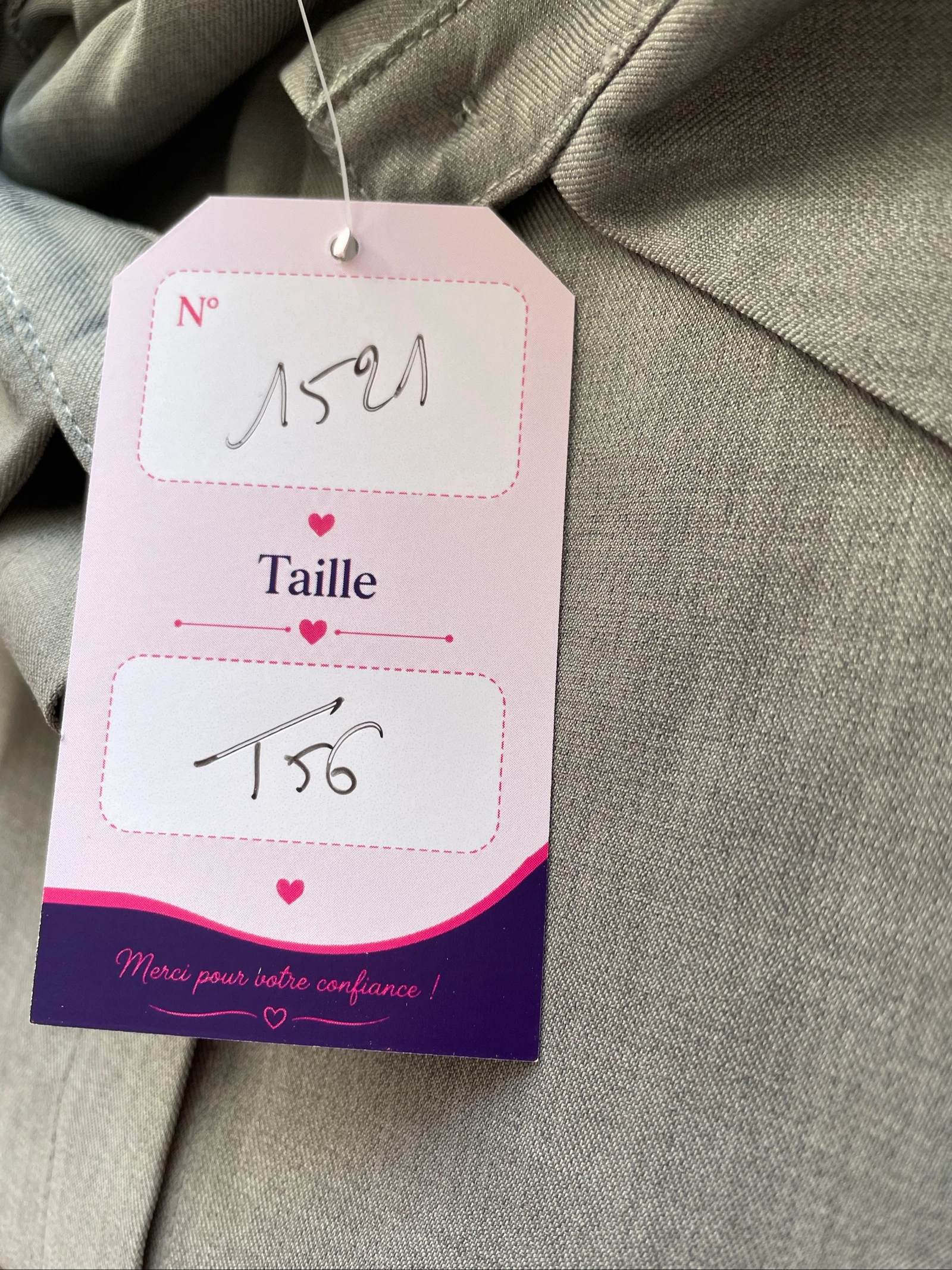 🌹 grijze vloeiende overhemdset & wijde broek met zakken grote maat 56 🌹 – photo 11